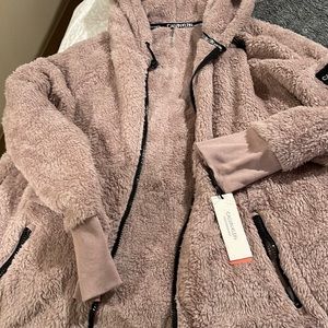 Calvin Klein Sherpa Fleece 7’ Front Jacket